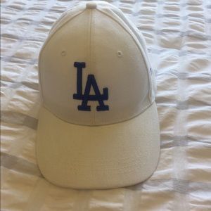 White LA Dodgers Baseball Cap